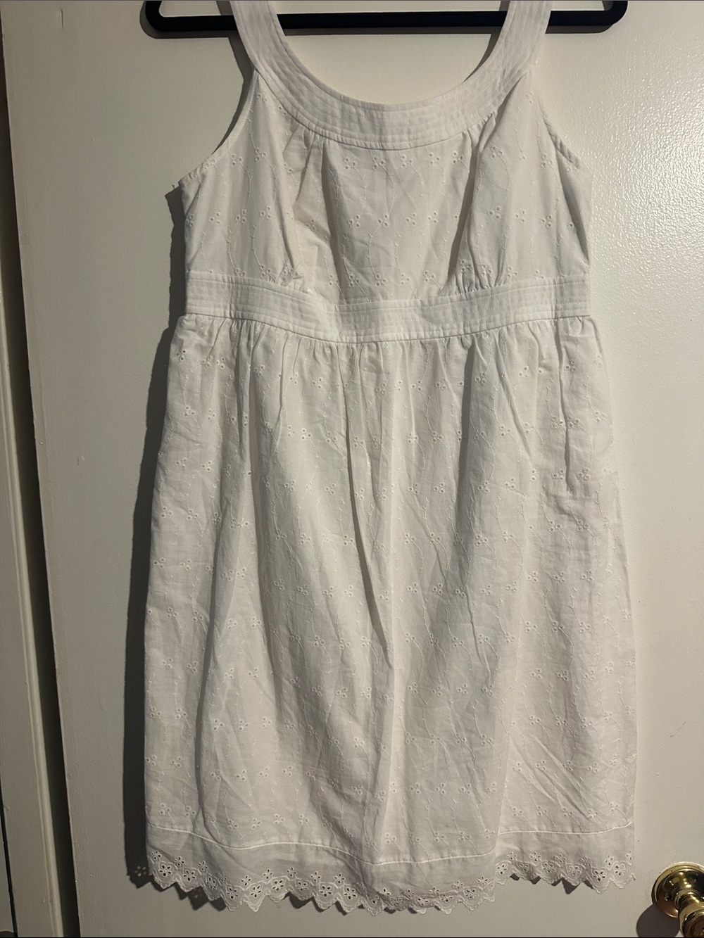 Cato White Eyelet Sleeveless Sundress